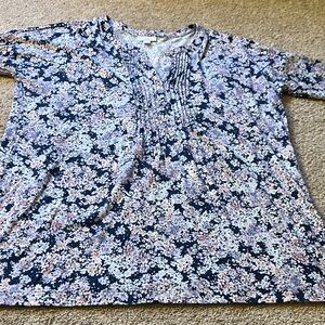 J. Jill Floral Long Sleeve Shirt